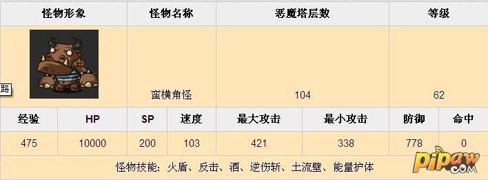 恶魔塔第104层