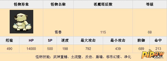 恶魔塔115层